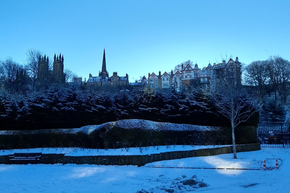 Edimburgo nevado: Princes Street Gardens (galería de fotos)